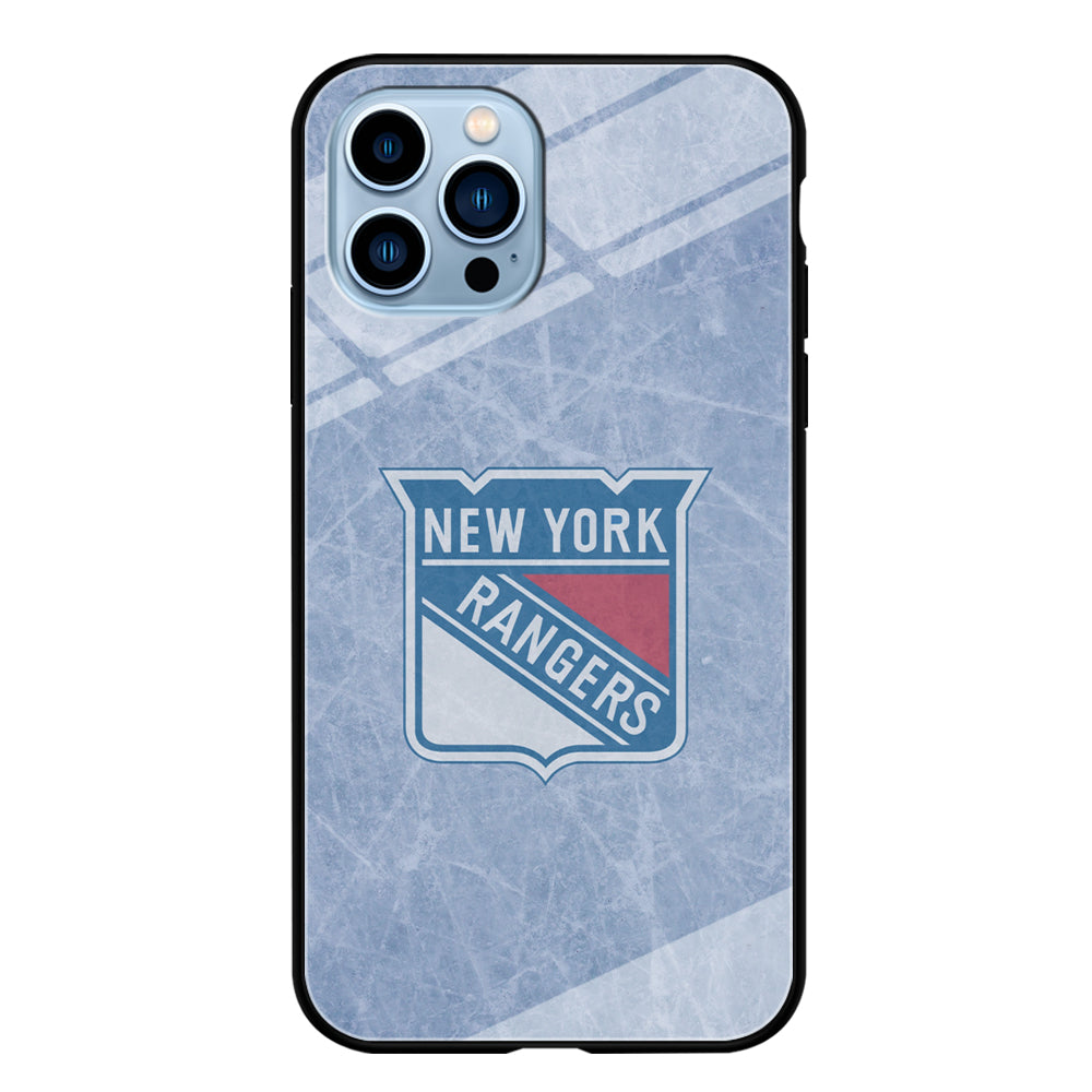 Hockey New York Rangers NHL 002 iPhone 13 Pro Max Case-Phone Case-Tempered Glass Case-Altracase