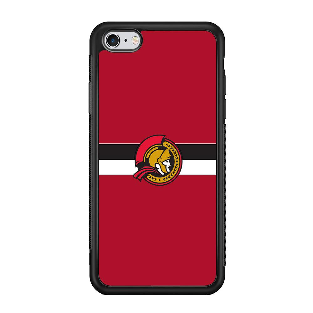 Hockey Ottawa Senators NHL 001 iPhone 6 | 6s Case-Phone Case-Rubber Black (2D Case)-Altracase