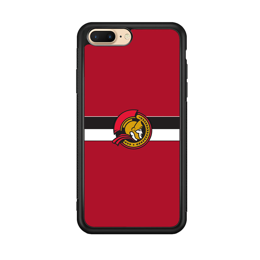 Hockey Ottawa Senators NHL 001 iPhone 8 Plus Case-Phone Case-Rubber Black (2D Case)-Altracase