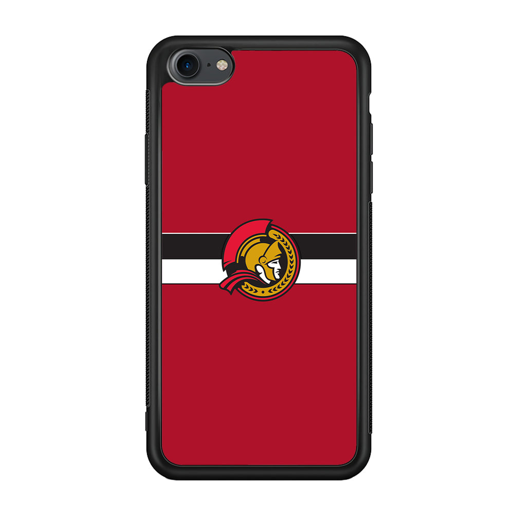 Hockey Ottawa Senators NHL 001 iPhone 7 Case-Phone Case-Rubber Black (2D Case)-Altracase