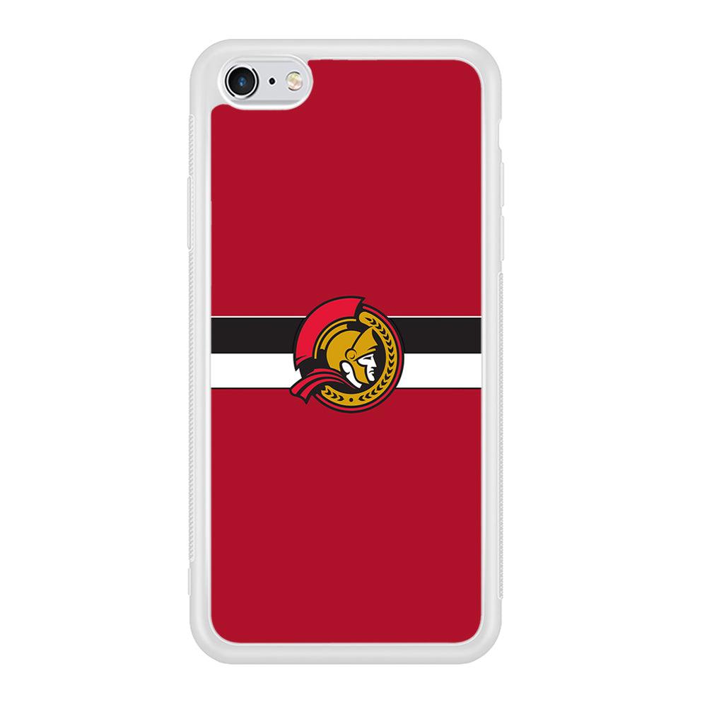 Hockey Ottawa Senators NHL 001 iPhone 6 | 6s Case-Phone Case-Rubber White (2D Case)-Altracase