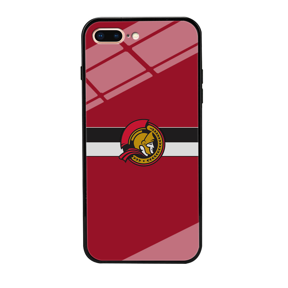 Hockey Ottawa Senators NHL 001 iPhone 8 Plus Case-Phone Case-Tempered Glass Case-Altracase