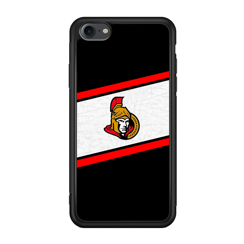 Hockey Ottawa Senators NHL 002 iPhone 7 Case-Phone Case-Rubber Black (2D Case)-Altracase