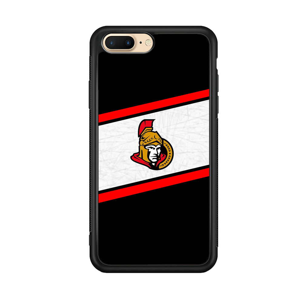 Hockey Ottawa Senators NHL 002 iPhone 8 Plus Case-Phone Case-Rubber Black (2D Case)-Altracase