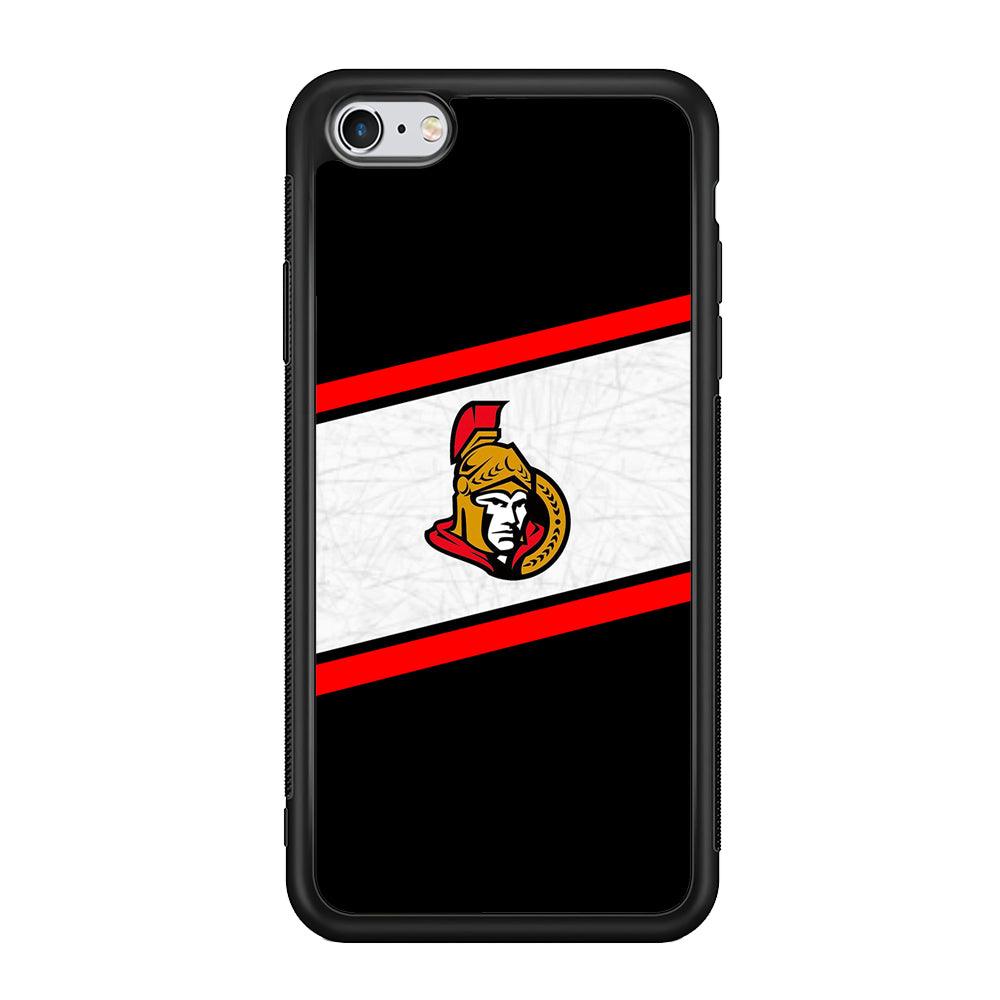 Hockey Ottawa Senators NHL 002 iPhone 6 | 6s Case-Phone Case-Rubber Black (2D Case)-Altracase