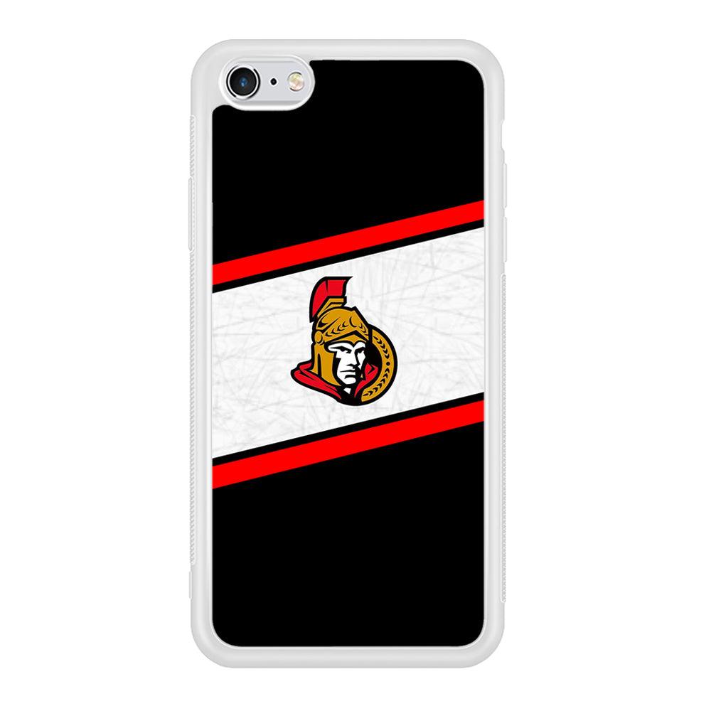 Hockey Ottawa Senators NHL 002 iPhone 6 | 6s Case-Phone Case-Rubber White (2D Case)-Altracase