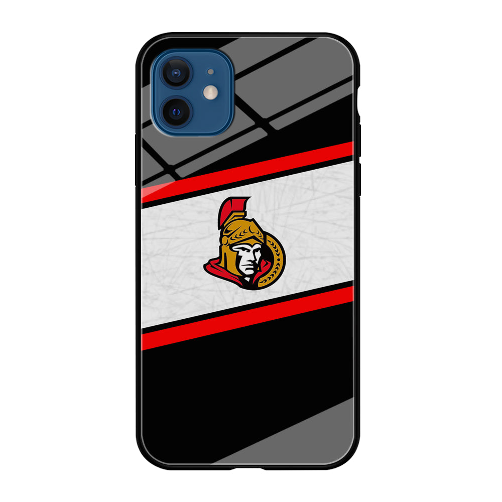 Hockey Ottawa Senators NHL 002 iPhone 12 Case-Phone Case-Tempered Glass Case-Altracase
