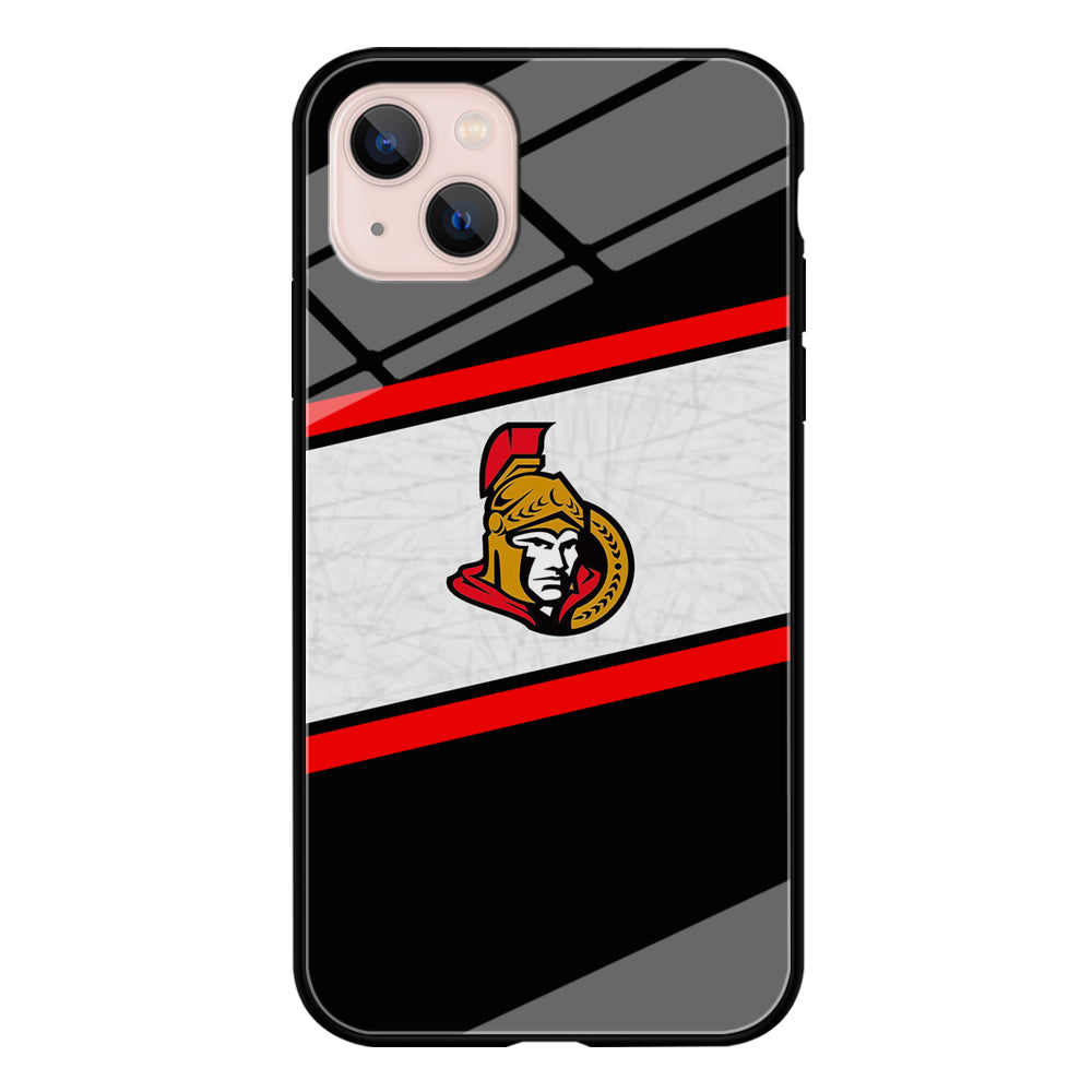 Hockey Ottawa Senators NHL 002 iPhone 13 Mini Case-Phone Case-Tempered Glass Case-Altracase