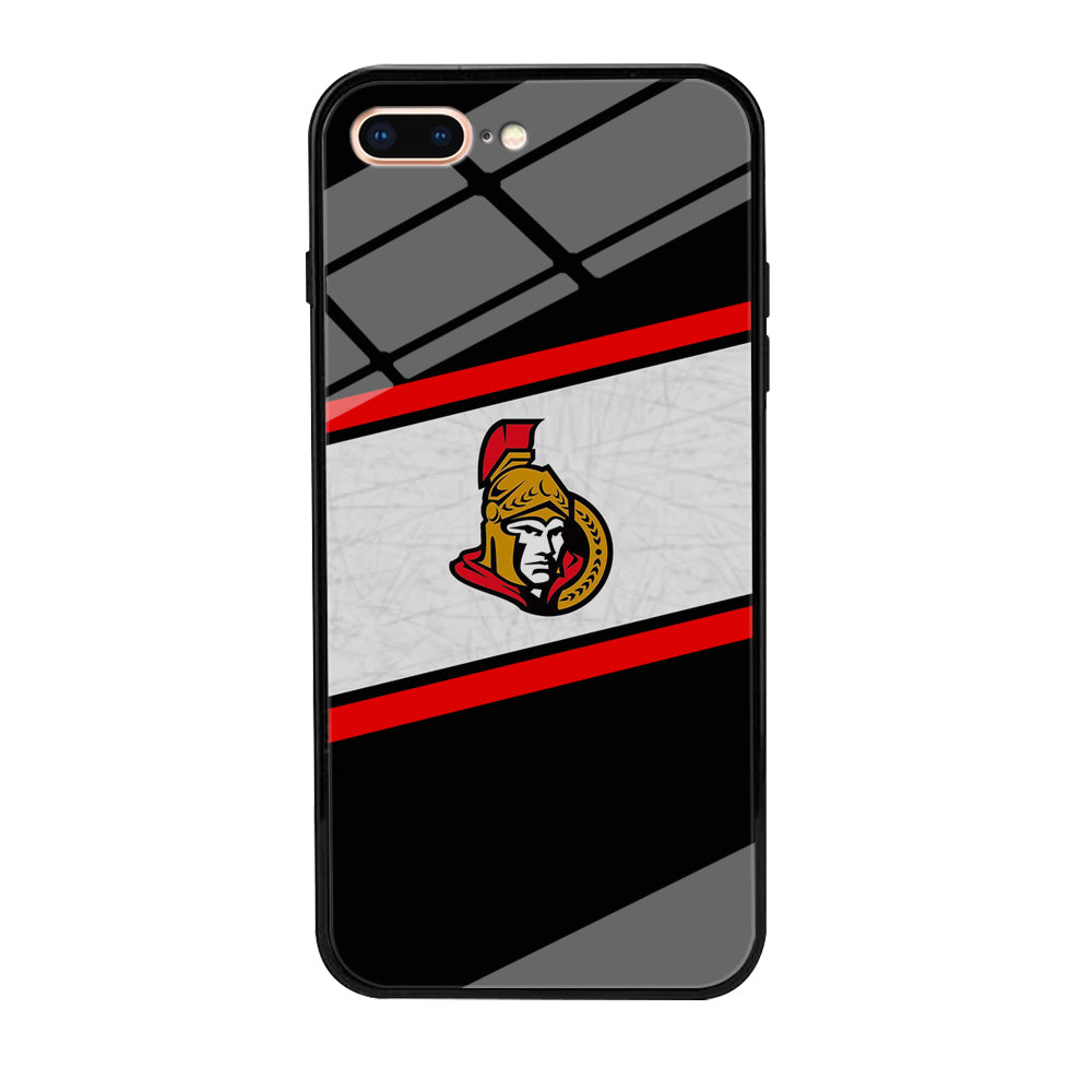 Hockey Ottawa Senators NHL 002 iPhone 8 Plus Case-Phone Case-Tempered Glass Case-Altracase