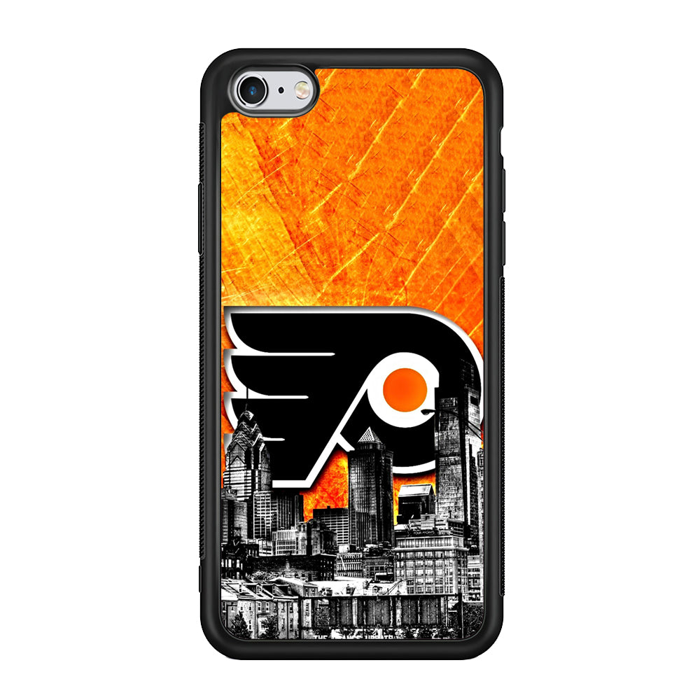 Hockey Philadelphia Flyers NHL 001 iPhone 6 Plus | 6s Plus Case-Phone Case-Rubber Black (2D Case)-Altracase