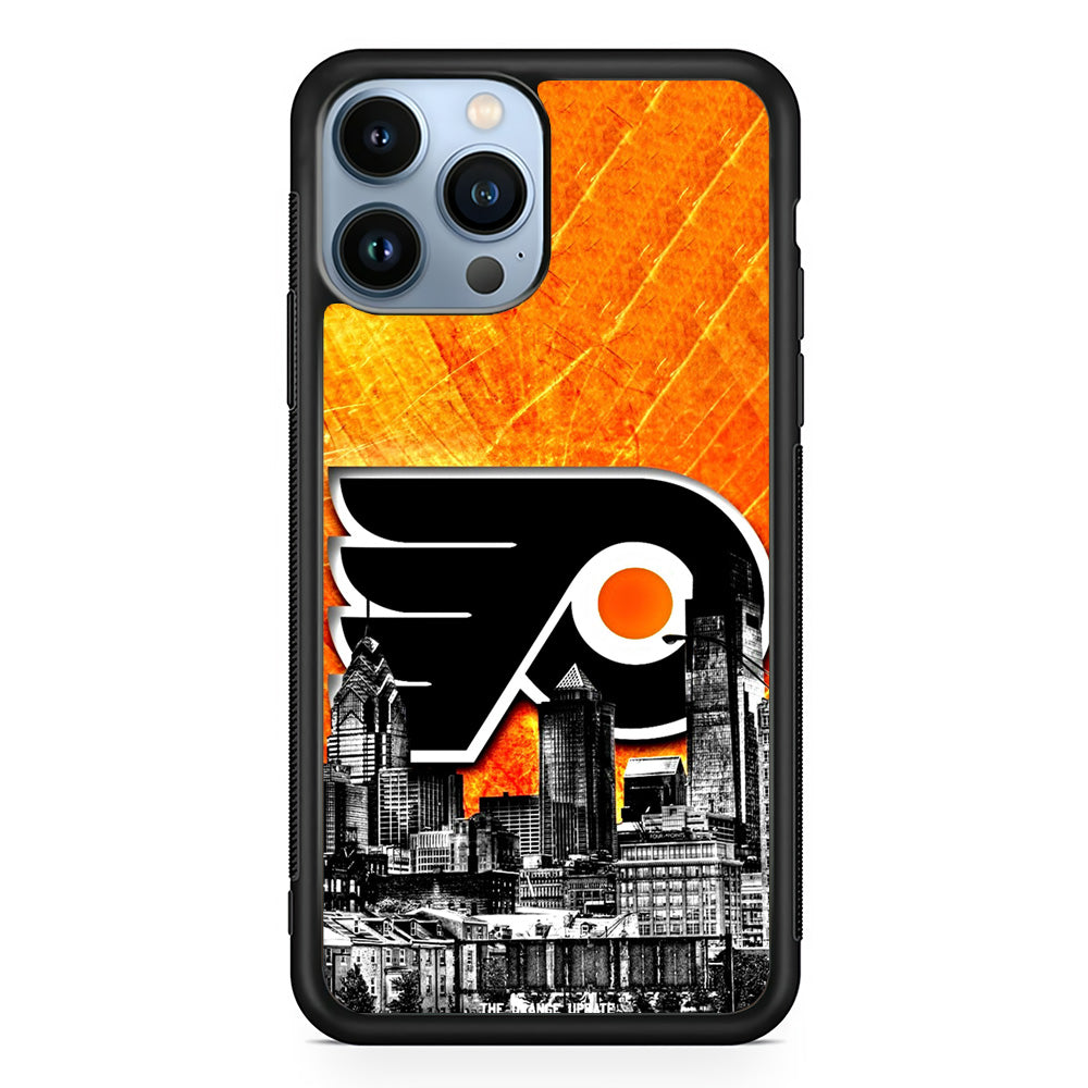Hockey Philadelphia Flyers NHL 001 iPhone 15 Pro Case-Phone Case-Rubber Black (2D Case)-Altracase