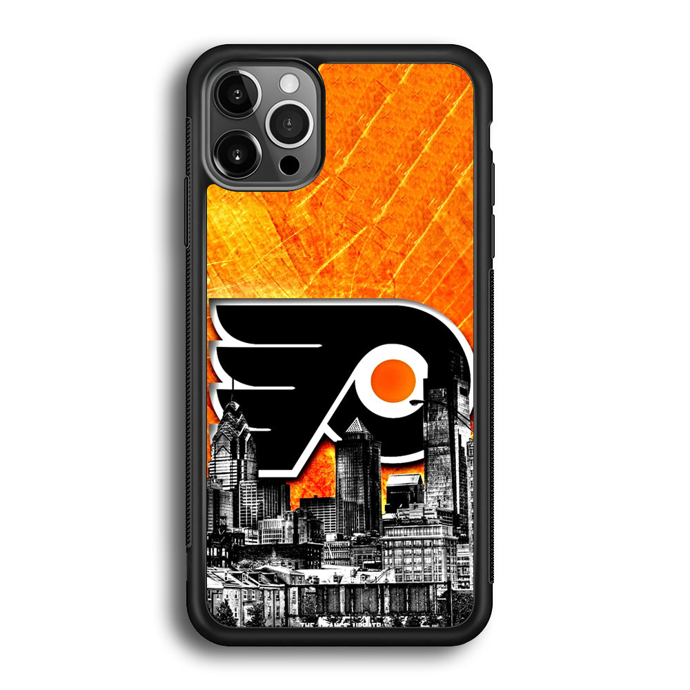 Hockey Philadelphia Flyers NHL 001 iPhone 12 Pro Max Case-Phone Case-Rubber Black (2D Case)-Altracase