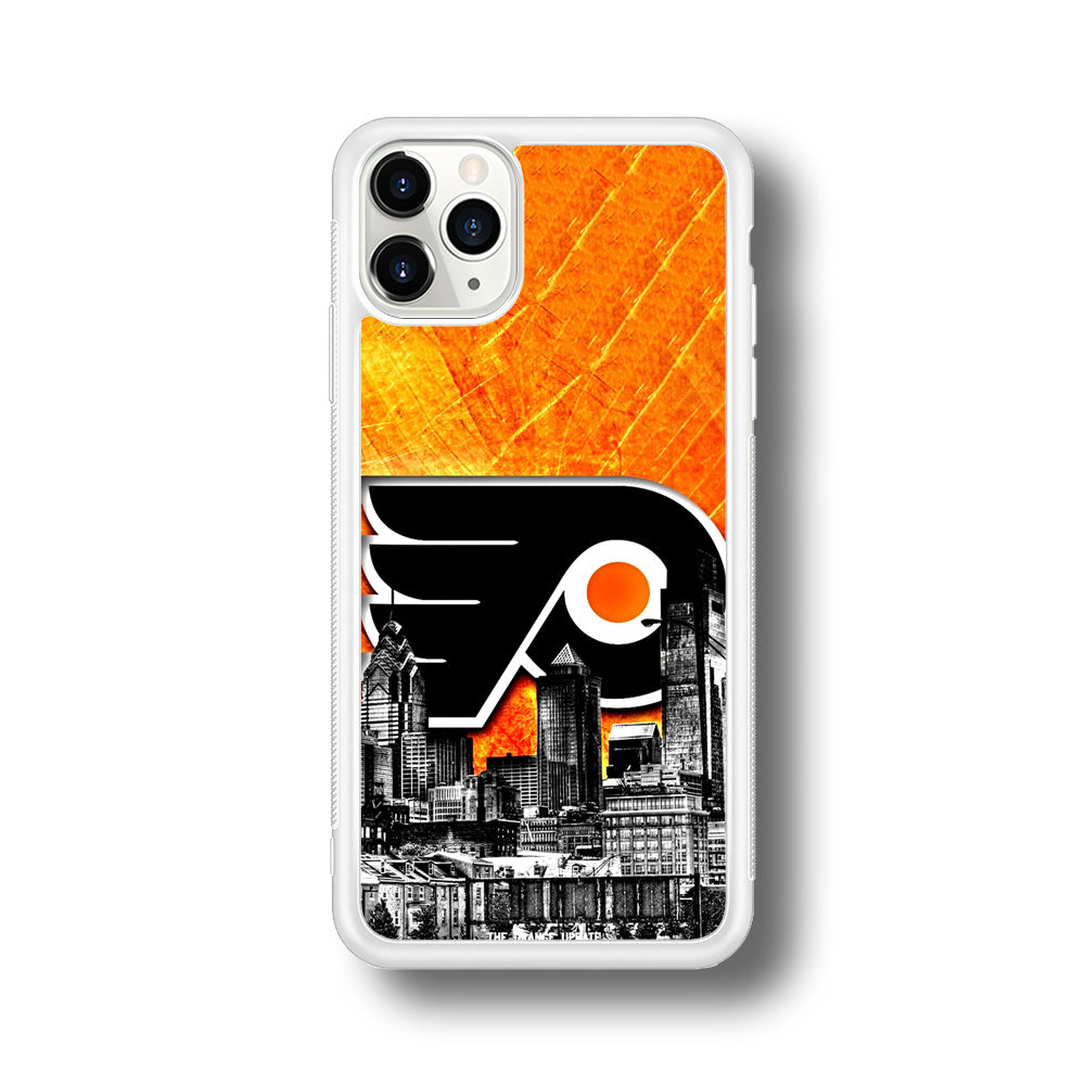 Hockey Philadelphia Flyers NHL 001 iPhone 11 Pro Max Case-Phone Case-Rubber White (2D Case)-Altracase