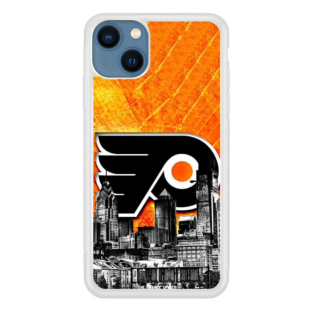 Hockey Philadelphia Flyers NHL 001 iPhone 13 Mini Case-Phone Case-Rubber White (2D Case)-Altracase