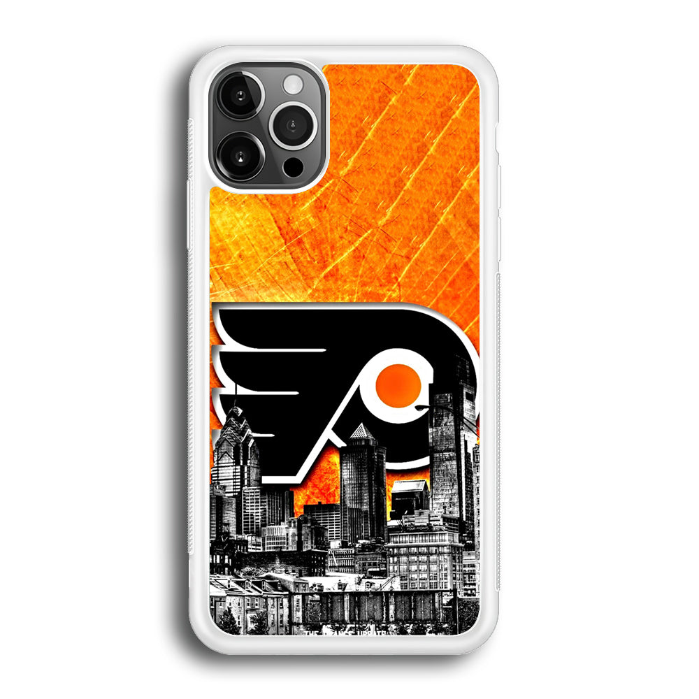 Hockey Philadelphia Flyers NHL 001 iPhone 12 Pro Max Case-Phone Case-Rubber White (2D Case)-Altracase