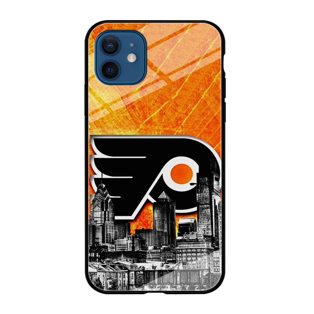 Hockey Philadelphia Flyers NHL 001 iPhone 12 Case-Phone Case-Tempered Glass Case-Altracase