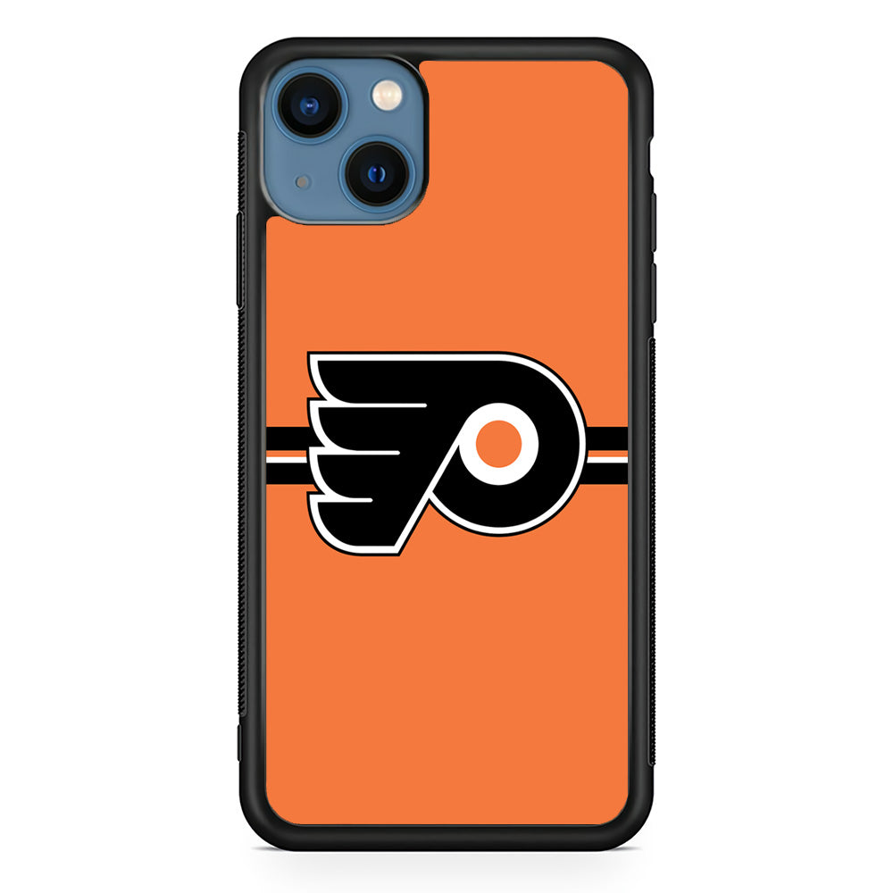 Hockey Philadelphia Flyers NHL 002 iPhone 13 Mini Case-Phone Case-Rubber Black (2D Case)-Altracase