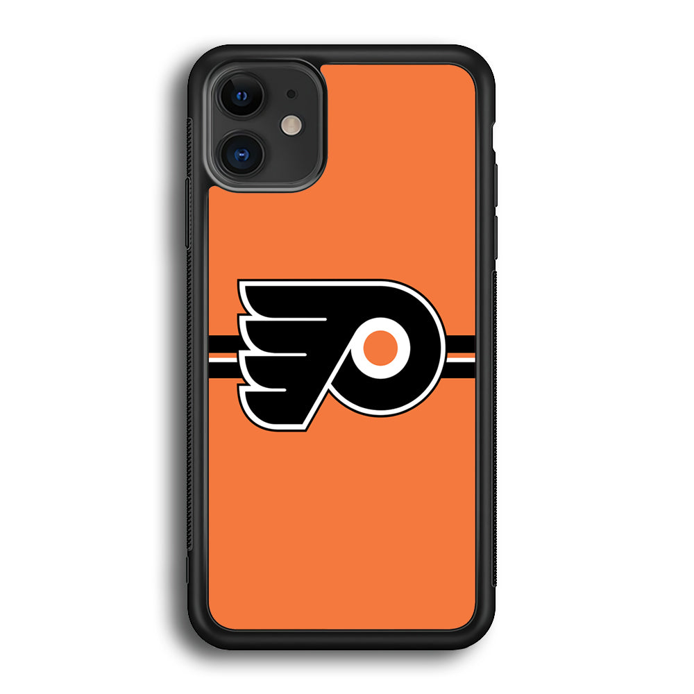 Hockey Philadelphia Flyers NHL 002 iPhone 12 Case-Phone Case-Rubber Black (2D Case)-Altracase