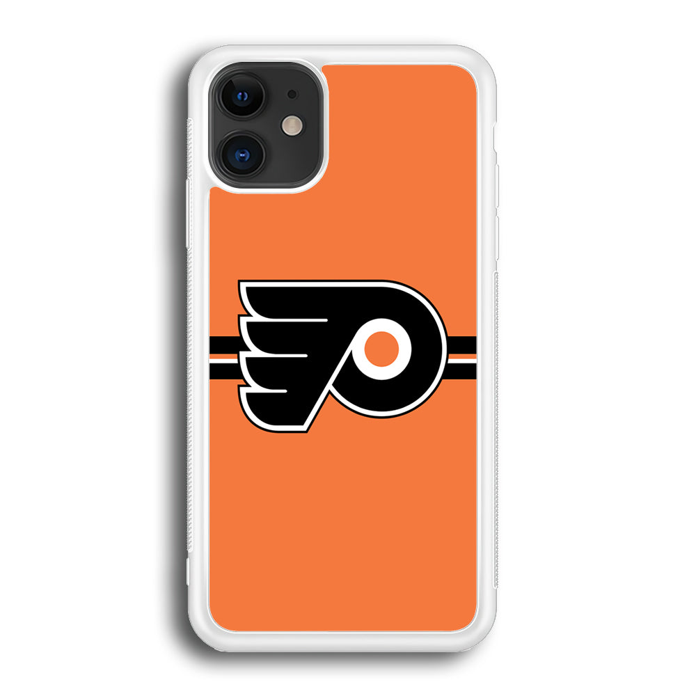 Hockey Philadelphia Flyers NHL 002 iPhone 12 Mini Case-Phone Case-Rubber White (2D Case)-Altracase