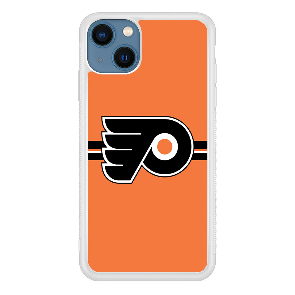 Hockey Philadelphia Flyers NHL 002 iPhone 13 Mini Case-Phone Case-Rubber White (2D Case)-Altracase