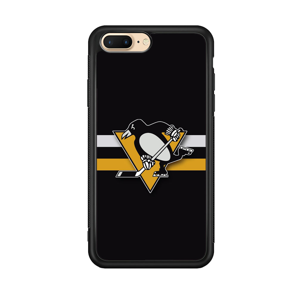 Hockey Pittsburgh Penguins NHL 001 iPhone 8 Plus Case-Phone Case-Rubber Black (2D Case)-Altracase