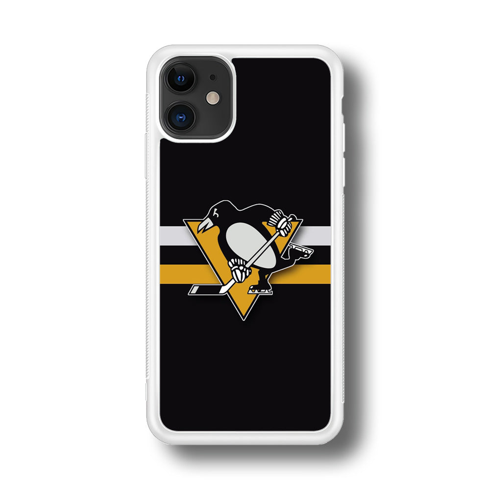 Hockey Pittsburgh Penguins NHL 001 iPhone 11 Case-Phone Case-Rubber White (2D Case)-Altracase