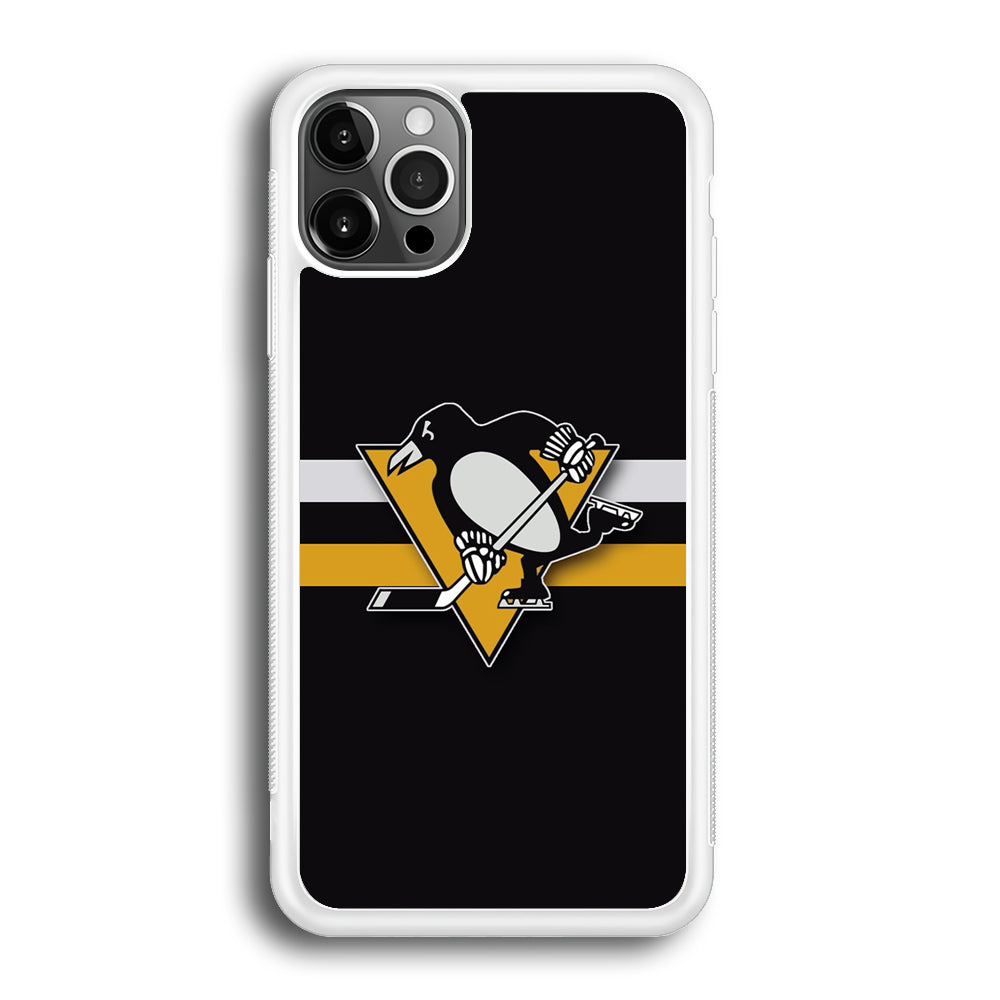 Hockey Pittsburgh Penguins NHL 001 iPhone 12 Pro Max Case-Phone Case-Rubber White (2D Case)-Altracase