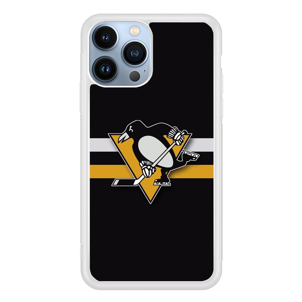 Hockey Pittsburgh Penguins NHL 001 iPhone 15 Pro Case-Phone Case-Rubber White (2D Case)-Altracase