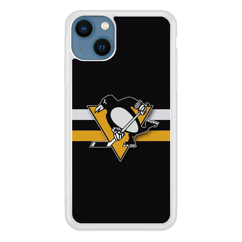 Hockey Pittsburgh Penguins NHL 001 iPhone 13 Mini Case-Phone Case-Rubber White (2D Case)-Altracase