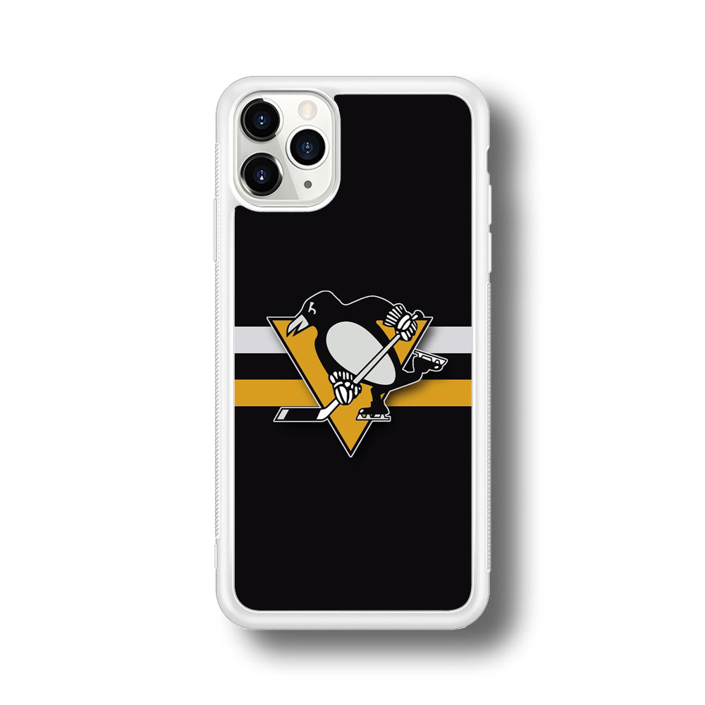 Hockey Pittsburgh Penguins NHL 001 iPhone 11 Pro Max Case-Phone Case-Rubber White (2D Case)-Altracase