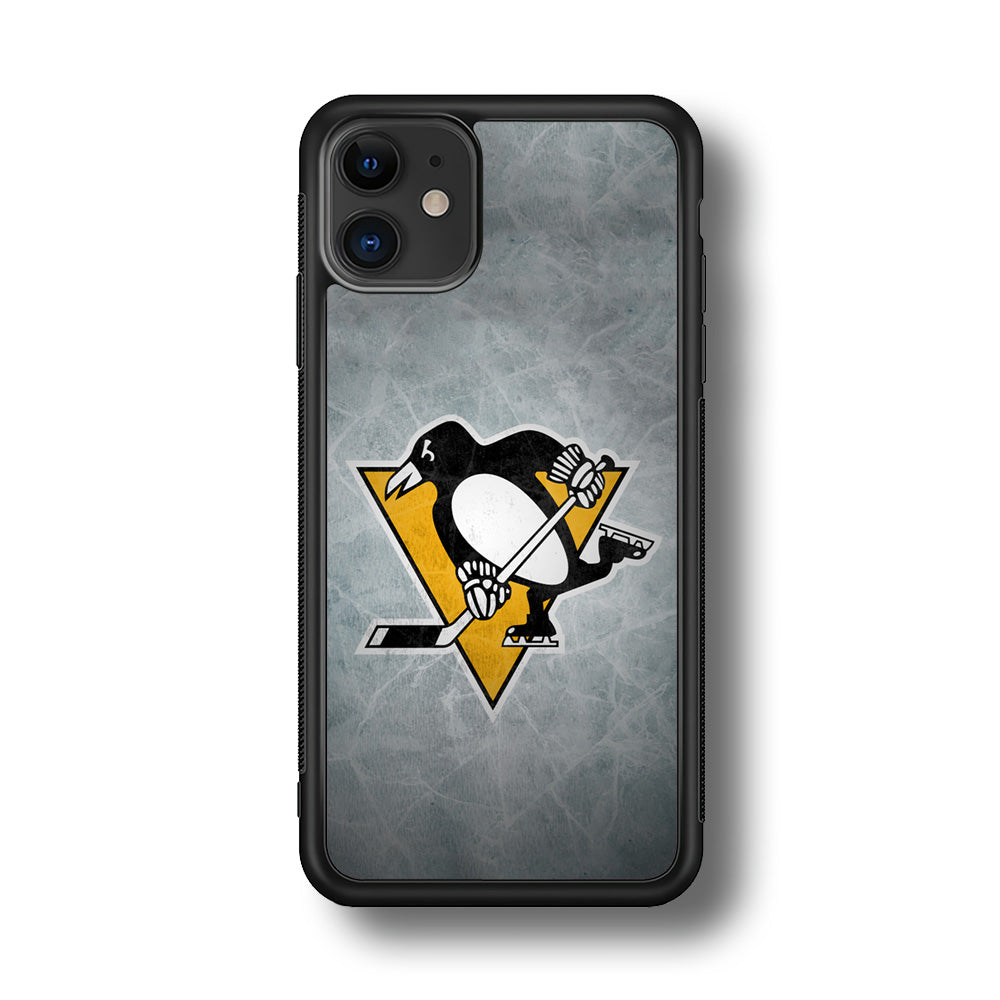 Hockey Pittsburgh Penguins NHL 002 iPhone 11 Case-Phone Case-Rubber Black (2D Case)-Altracase