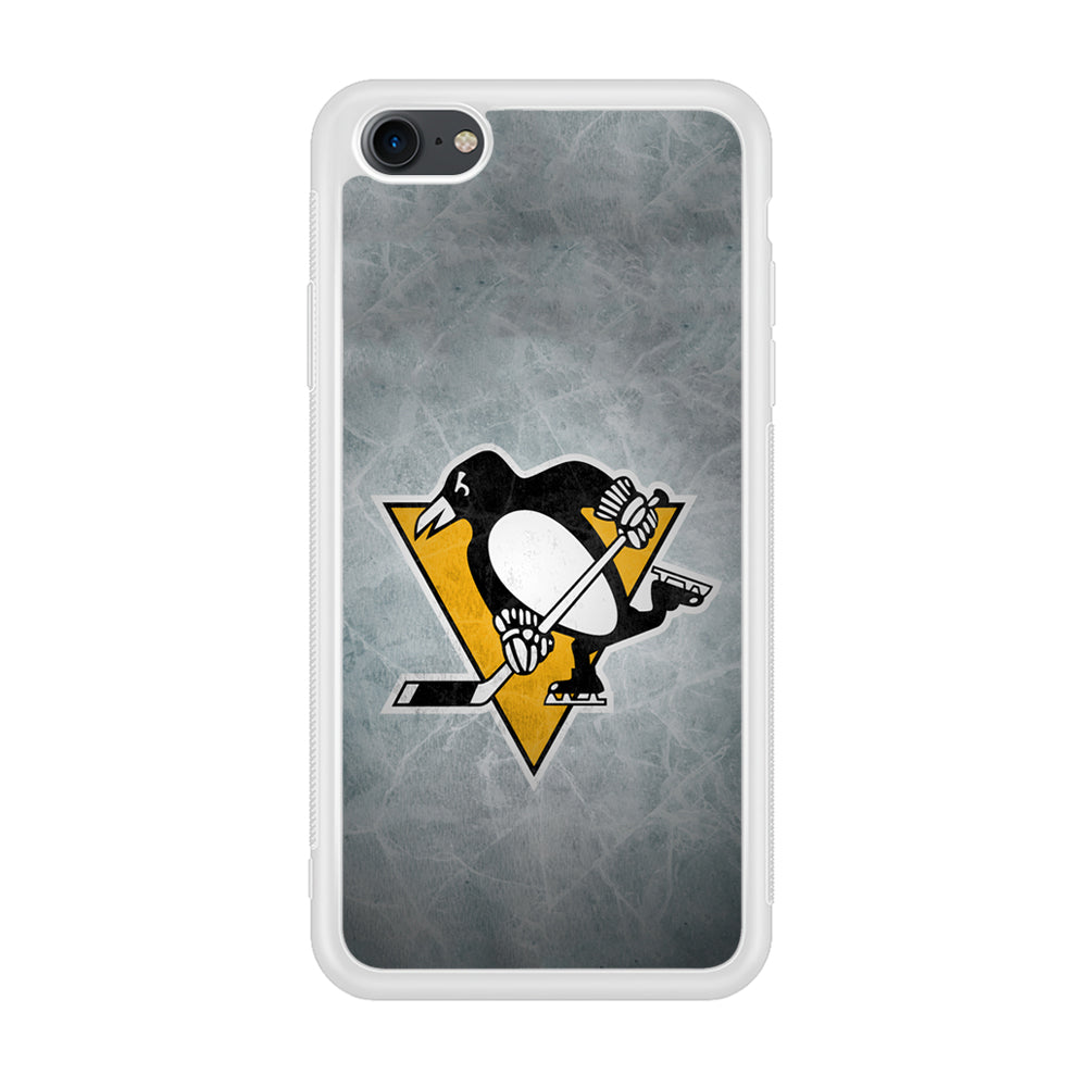 Hockey Pittsburgh Penguins NHL 002 iPhone 7 Case-Phone Case-Rubber White (2D Case)-Altracase
