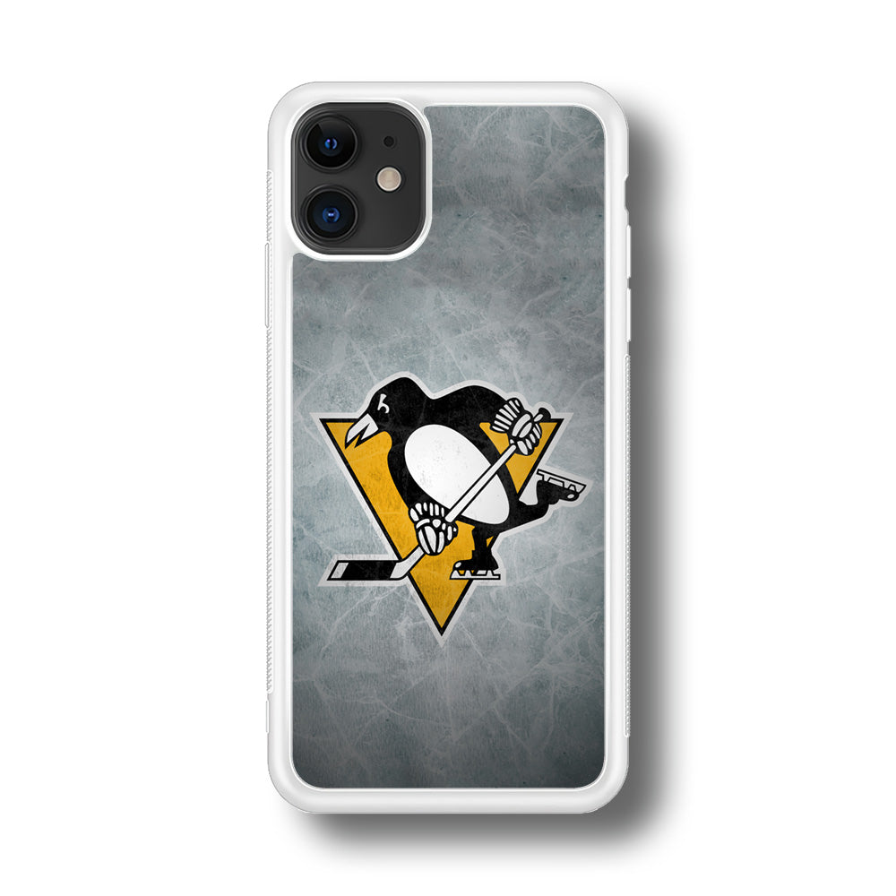 Hockey Pittsburgh Penguins NHL 002 iPhone 11 Case-Phone Case-Rubber White (2D Case)-Altracase