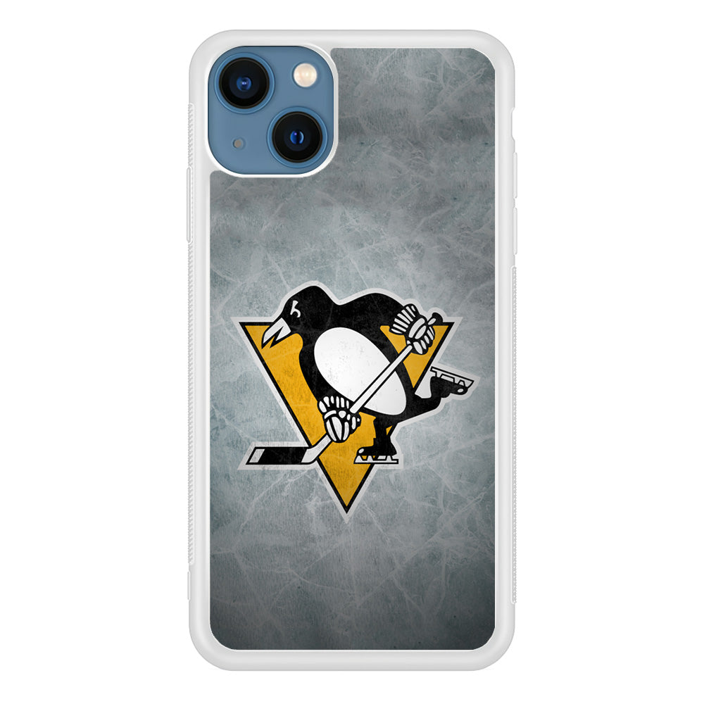 Hockey Pittsburgh Penguins NHL 002 iPhone 13 Mini Case-Phone Case-Rubber White (2D Case)-Altracase