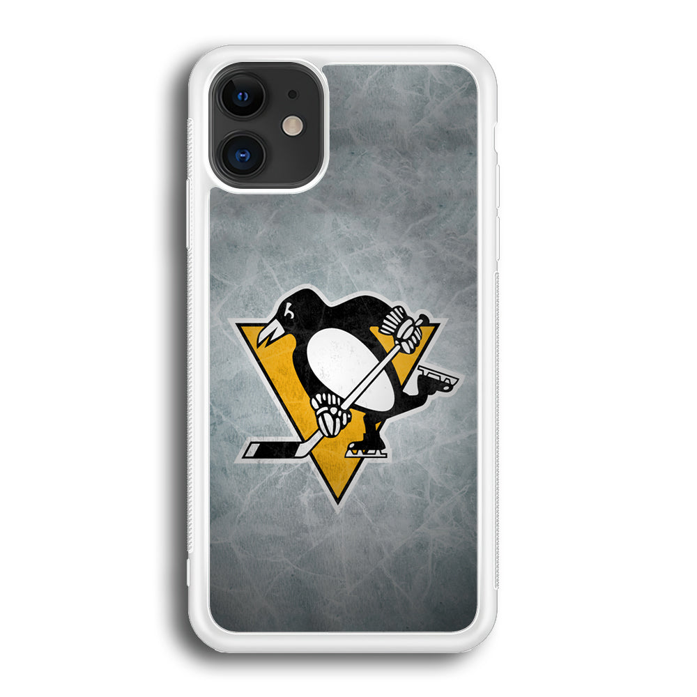 Hockey Pittsburgh Penguins NHL 002 iPhone 12 Mini Case-Phone Case-Rubber White (2D Case)-Altracase