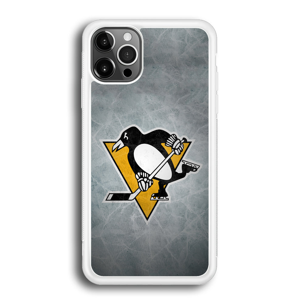 Hockey Pittsburgh Penguins NHL 002 iPhone 12 Pro Max Case-Phone Case-Rubber White (2D Case)-Altracase