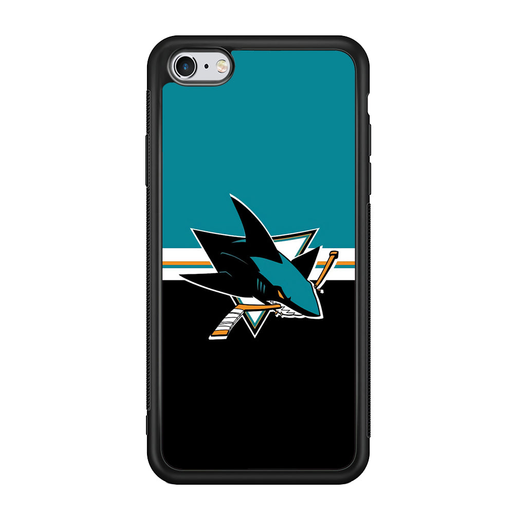 Hockey San Jose Sharks NHL 001 iPhone 6 Plus | 6s Plus Case-Phone Case-Rubber Black (2D Case)-Altracase