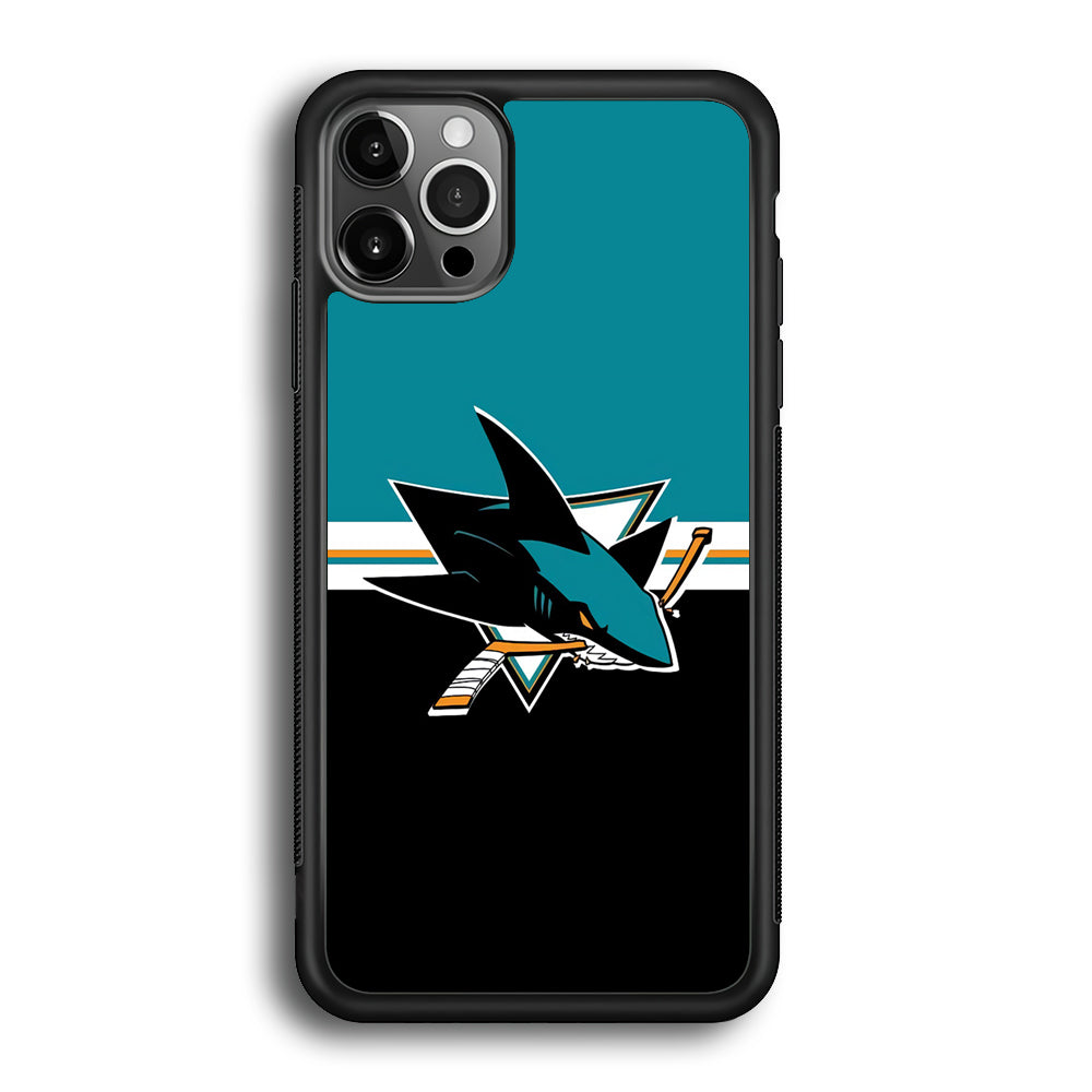 Hockey San Jose Sharks NHL 001 iPhone 12 Pro Max Case-Phone Case-Rubber Black (2D Case)-Altracase