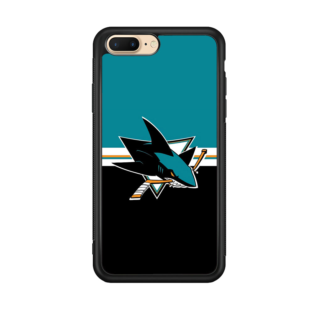 Hockey San Jose Sharks NHL 001 iPhone 8 Plus Case-Phone Case-Rubber Black (2D Case)-Altracase