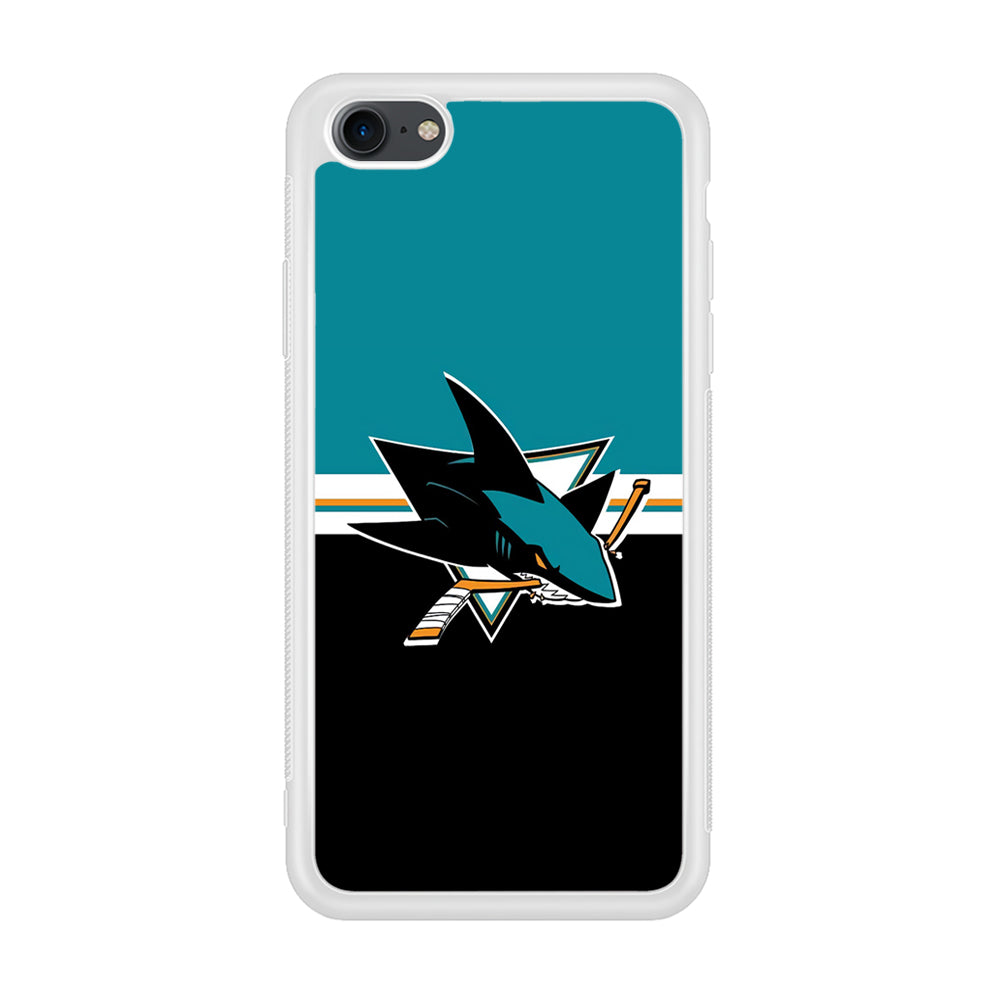 Hockey San Jose Sharks NHL 001 iPhone 7 Case-Phone Case-Rubber White (2D Case)-Altracase