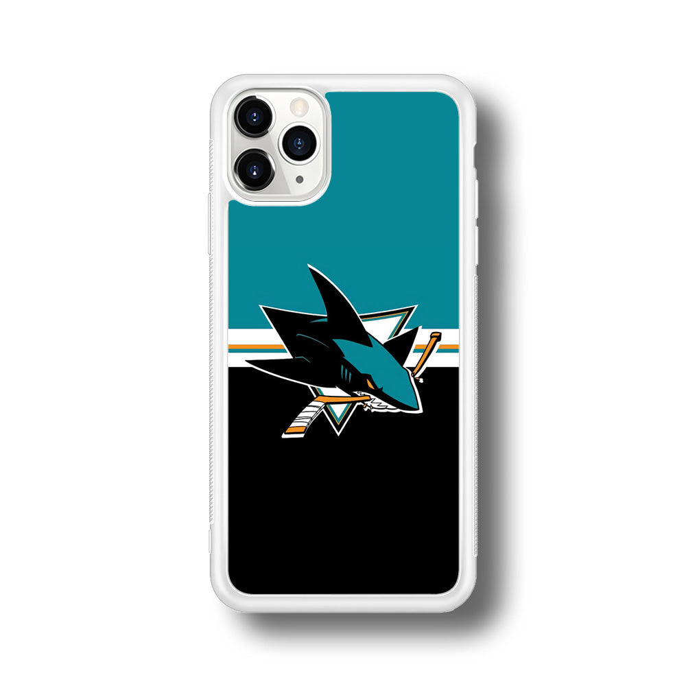 Hockey San Jose Sharks NHL 001 iPhone 11 Pro Max Case-Phone Case-Rubber White (2D Case)-Altracase