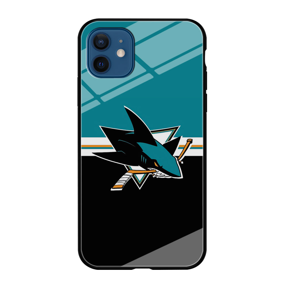 Hockey San Jose Sharks NHL 001 iPhone 12 Case-Phone Case-Tempered Glass Case-Altracase