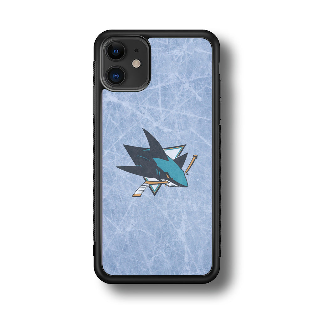 Hockey San Jose Sharks NHL 002 iPhone 11 Case-Phone Case-Rubber Black (2D Case)-Altracase