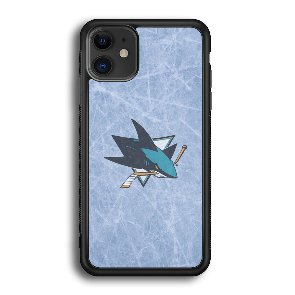 Hockey San Jose Sharks NHL 002 iPhone 12 Case-Phone Case-Rubber Black (2D Case)-Altracase
