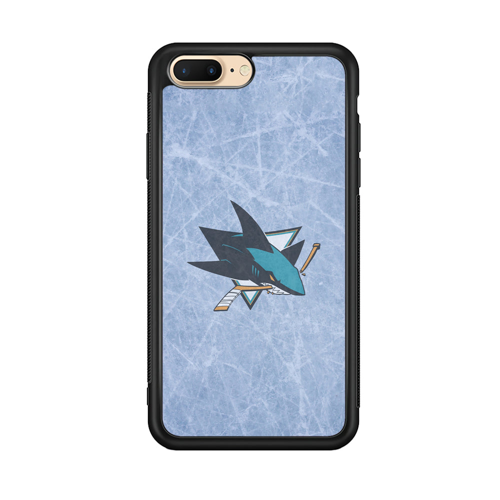 Hockey San Jose Sharks NHL 002 iPhone 8 Plus Case-Phone Case-Rubber Black (2D Case)-Altracase