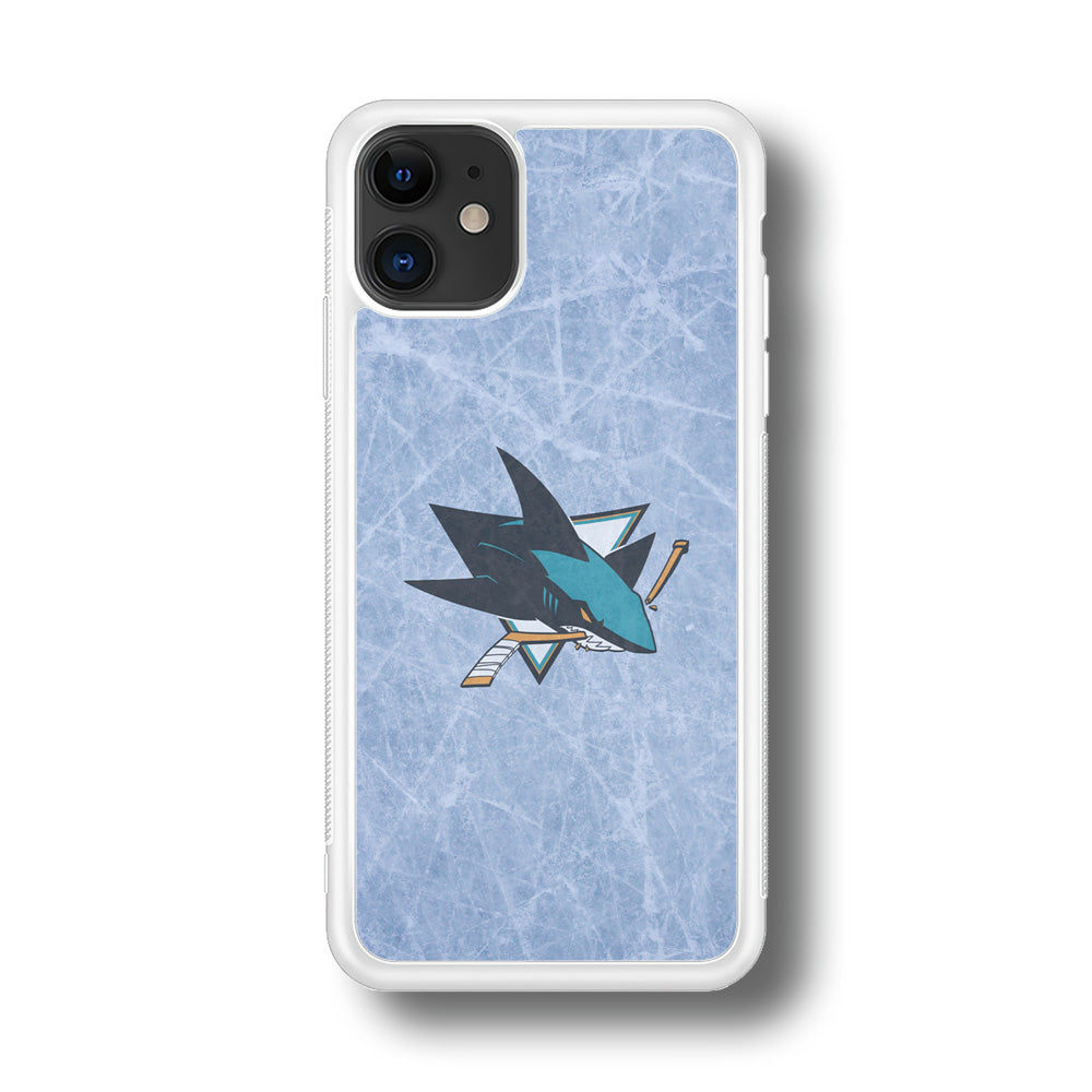 Hockey San Jose Sharks NHL 002 iPhone 11 Case-Phone Case-Rubber White (2D Case)-Altracase