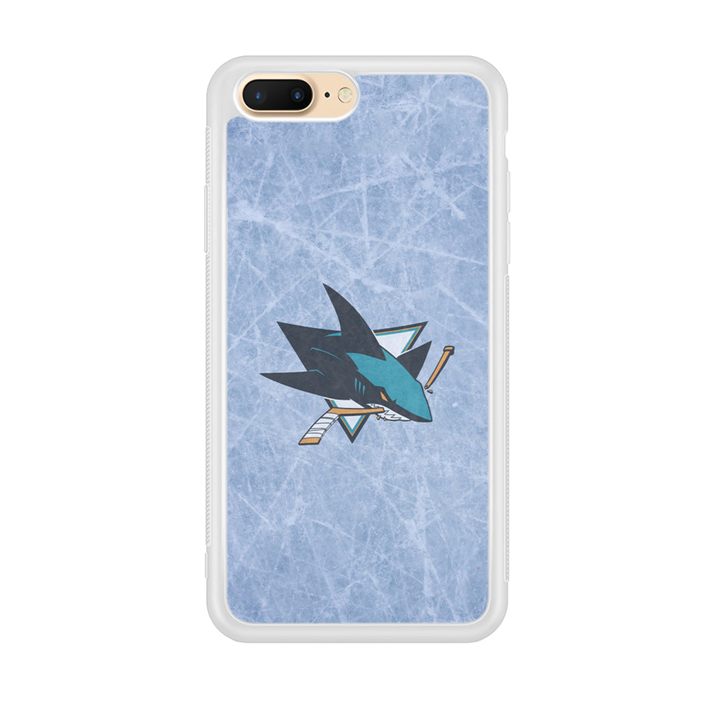 Hockey San Jose Sharks NHL 002 iPhone 8 Plus Case-Phone Case-Rubber White (2D Case)-Altracase