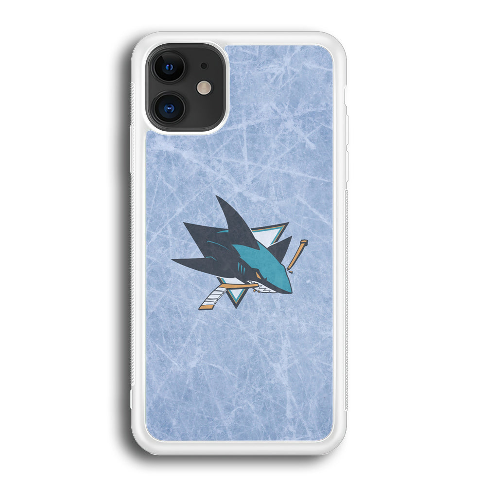 Hockey San Jose Sharks NHL 002 iPhone 12 Mini Case-Phone Case-Rubber White (2D Case)-Altracase