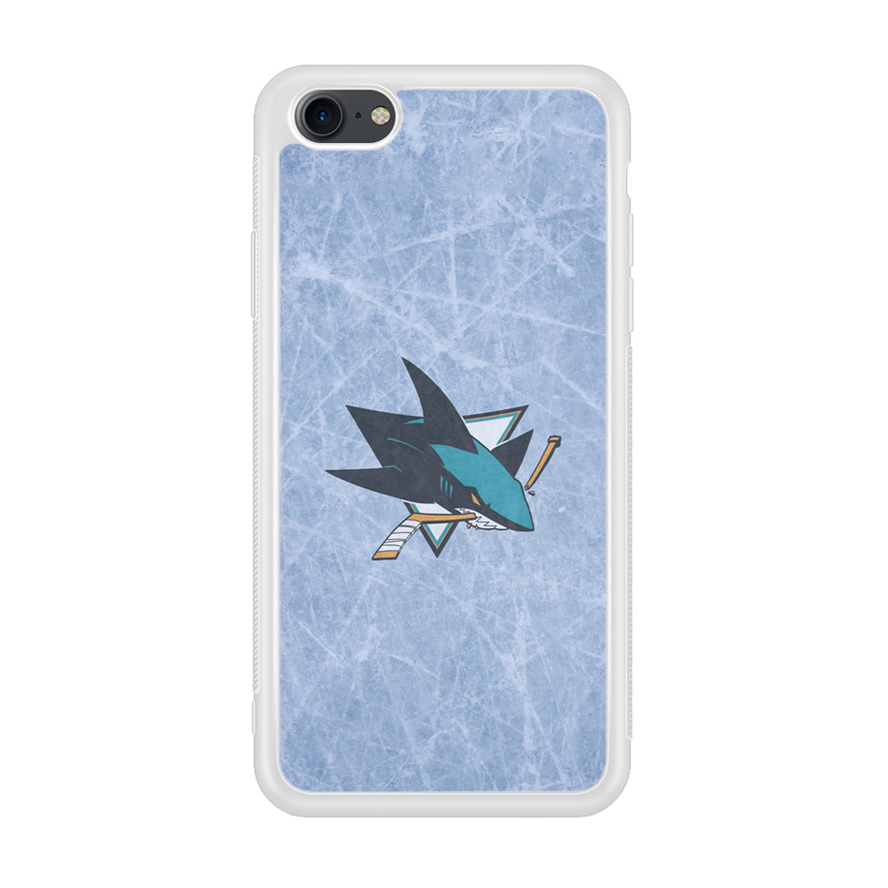 Hockey San Jose Sharks NHL 002 iPhone 7 Case-Phone Case-Rubber White (2D Case)-Altracase