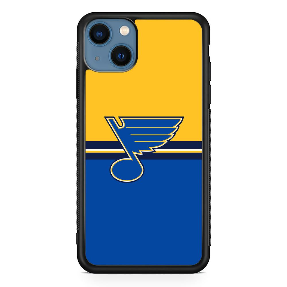 Hockey St. Louis Blues NHL 001 iPhone 13 Mini Case-Phone Case-Rubber Black (2D Case)-Altracase